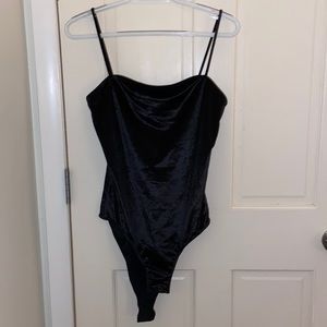 Topshop velvet bodysuit